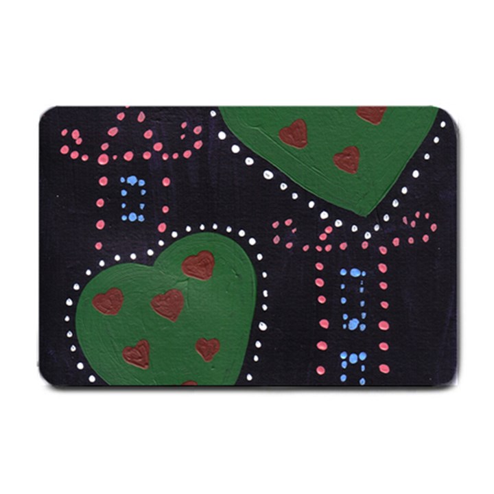 Christmas Hearts Small Doormat 