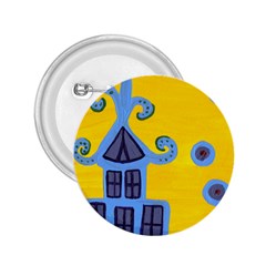 Blue House 2.25  Buttons