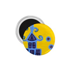 Blue House 1.75  Magnets