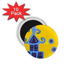 Blue House 1.75  Magnets (10 pack) 