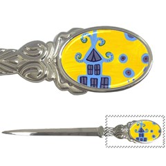 Blue House Letter Opener