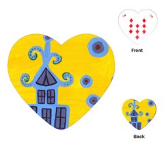 Blue House Playing Cards (Heart) 