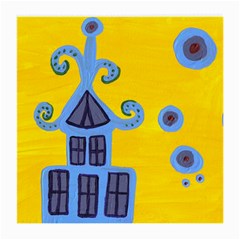 Blue House Medium Glasses Cloth by snowwhitegirl