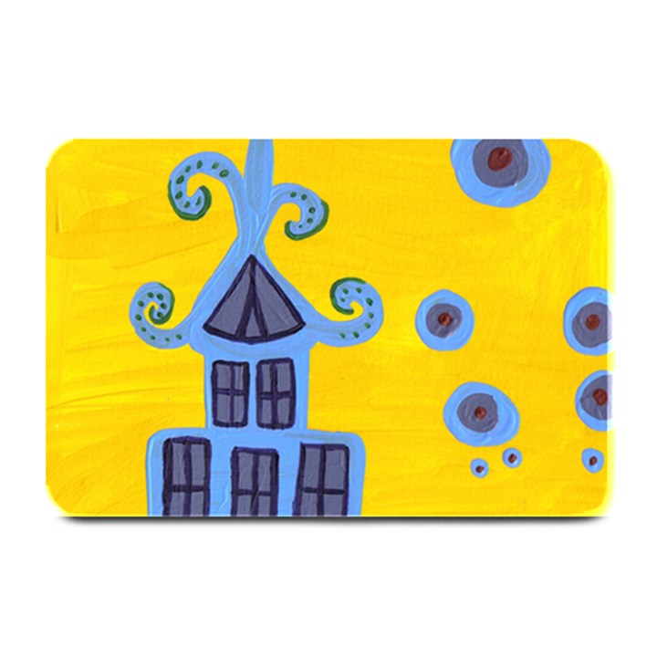 Blue House Plate Mats