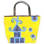 Blue House Bucket Bags Back