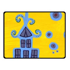 Blue House Fleece Blanket (small) by snowwhitegirl