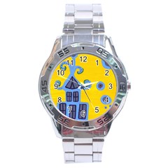 Blue House Stainless Steel Analogue Watch