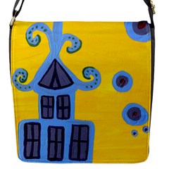 Blue House Flap Messenger Bag (S)