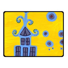 Blue House Double Sided Fleece Blanket (Small) 