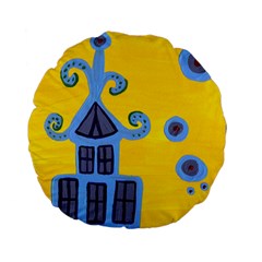 Blue House Standard 15  Premium Flano Round Cushions