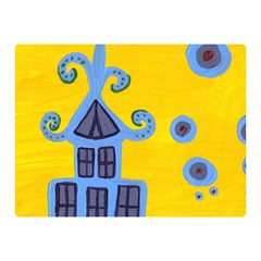 Blue House Double Sided Flano Blanket (Mini) 