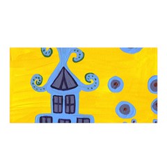 Blue House Satin Wrap by snowwhitegirl