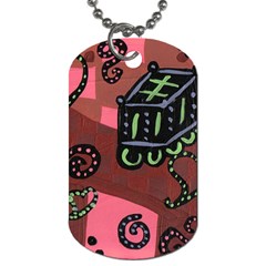 Floating Bed Dog Tag (one Side) by snowwhitegirl