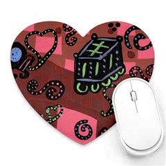 Floating Bed Heart Mousepads by snowwhitegirl