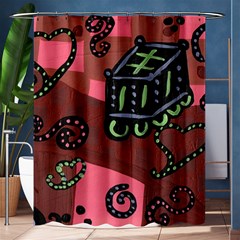 Floating Bed Shower Curtain 60  X 72  (medium)  by snowwhitegirl