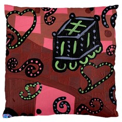 Floating Bed Large Cushion Case (one Side) by snowwhitegirl