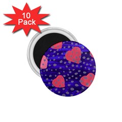 Underwater Pink Hearts 1 75  Magnets (10 Pack)  by snowwhitegirl