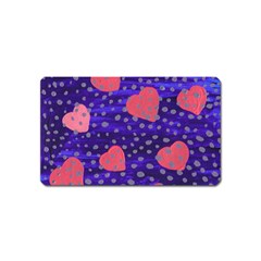 Underwater Pink Hearts Magnet (name Card) by snowwhitegirl