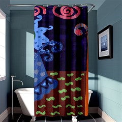 Jack In The Box Flower Shower Curtain 36  X 72  (stall)  by snowwhitegirl