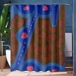 Hair Salon Floor Shower Curtain 60  x 72  (Medium)  60 x72  Curtain