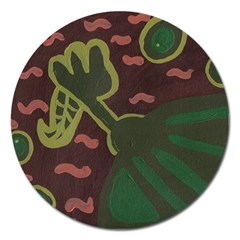 The Desert Plant Magnet 5  (round) by snowwhitegirl