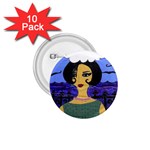 Girl By The Sea 1.75  Buttons (10 pack) Front