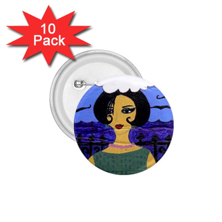 Girl By The Sea 1.75  Buttons (10 pack)