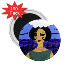 Girl By The Sea 2 25  Magnets (100 Pack)  by snowwhitegirl