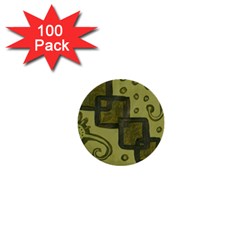 Four Squares 1  Mini Buttons (100 pack) 