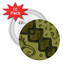 Four Squares 2.25  Buttons (10 pack) 