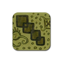 Four Squares Rubber Coaster (Square) 