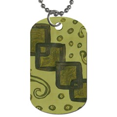 Four Squares Dog Tag (One Side)