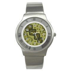 Four Squares Stainless Steel Watch