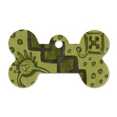 Four Squares Dog Tag Bone (Two Sides)