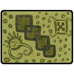 Four Squares Fleece Blanket (large)  by snowwhitegirl