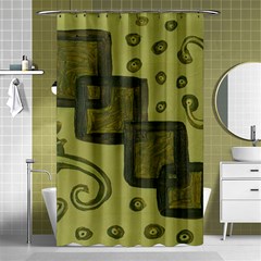 Four Squares Shower Curtain 48  x 72  (Small) 