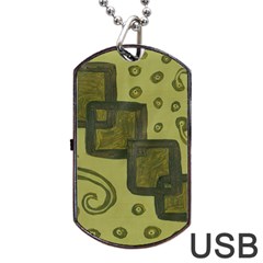 Four Squares Dog Tag Usb Flash (one Side) by snowwhitegirl