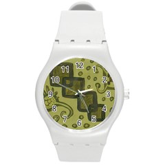 Four Squares Round Plastic Sport Watch (M)