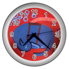 My Dog Sleeping Wall Clock (Silver)