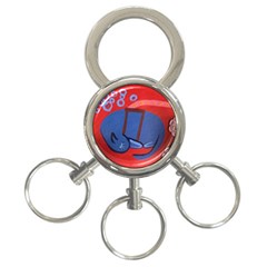 My Dog Sleeping 3-Ring Key Chains