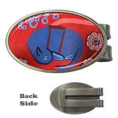 My Dog Sleeping Money Clips (Oval) 