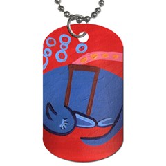 My Dog Sleeping Dog Tag (One Side)