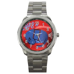 My Dog Sleeping Sport Metal Watch