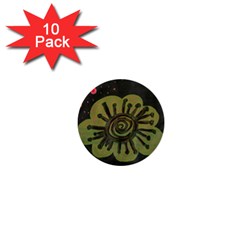 Flower Spitting Out Pink Pollen 1  Mini Buttons (10 Pack)  by snowwhitegirl