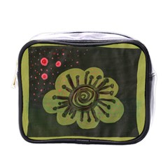 Flower Spitting Out Pink Pollen Mini Toiletries Bags by snowwhitegirl