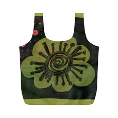 Flower Spitting Out Pink Pollen Full Print Recycle Bags (m)  by snowwhitegirl