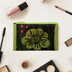 Flower Spitting Out Pink Pollen Cosmetic Bag (xs) by snowwhitegirl