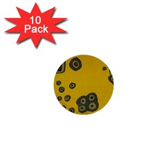 Peas Four Leaf Clover 1  Mini Buttons (10 Pack)  by snowwhitegirl