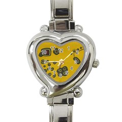 Peas Four Leaf Clover Heart Italian Charm Watch by snowwhitegirl