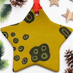 Peas Four Leaf Clover Star Ornament (two Sides) by snowwhitegirl